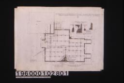 Foundation plan; typical sections -- wall\, large chimney\, pier\, small chimney :