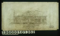 East elevation\, plan of steps : Sheet no. 5. (2)