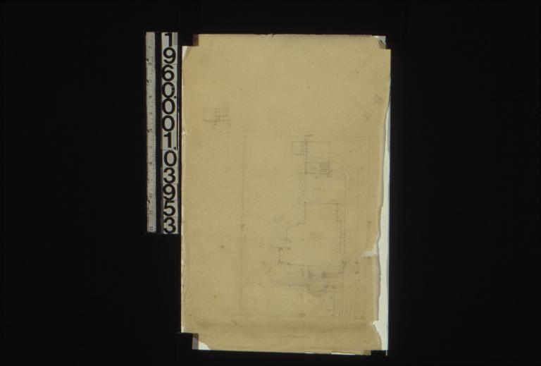 Sketch of site plan\, unidentified sketch