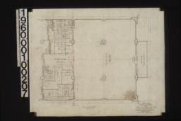 First floor plan with tiling pattern in one corner : Sheet no. 7.