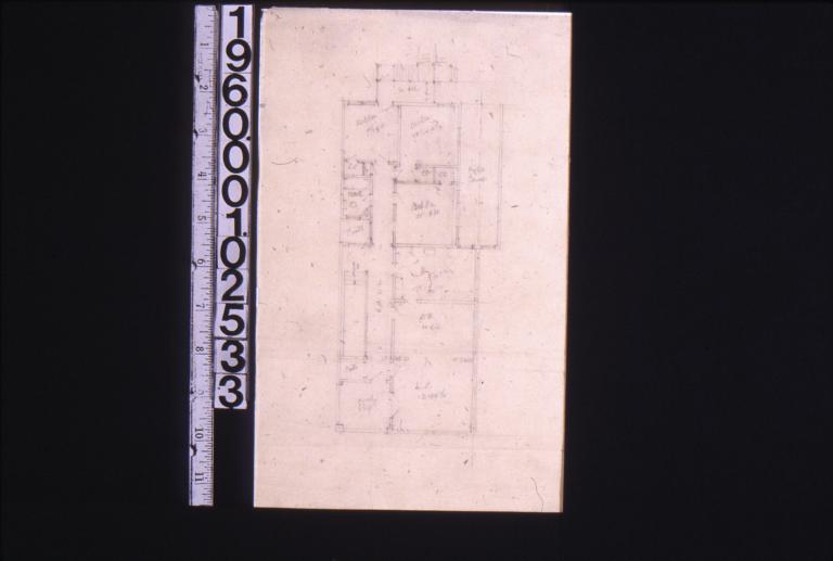 Sketch of second floor plan
