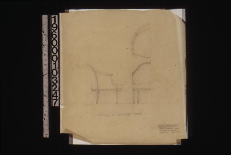 Details of bedroom chair : Sheet no. 4.