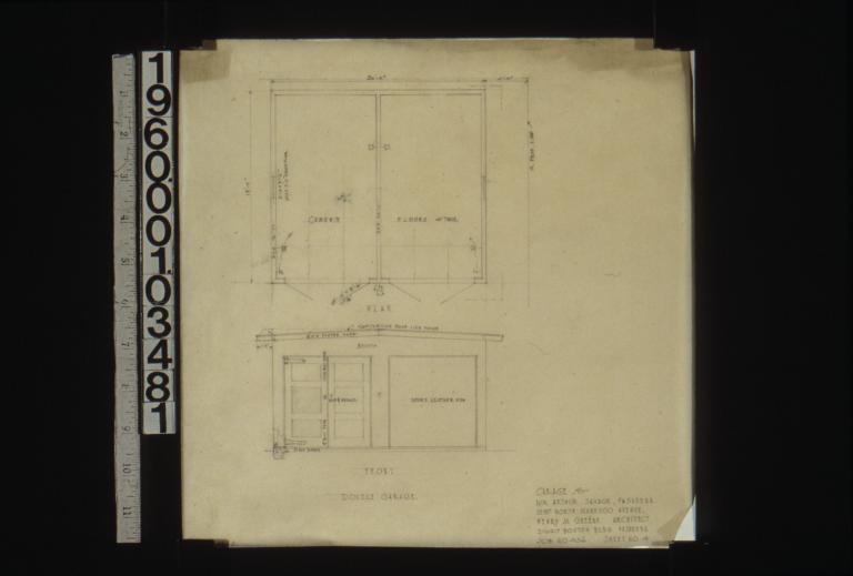 Double garage -- plan\, front elevation : Sheet no. 4. (2)