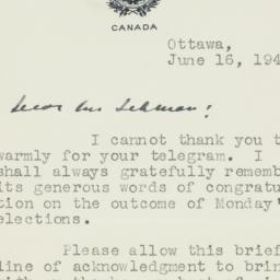 Letter: 1945 June 16