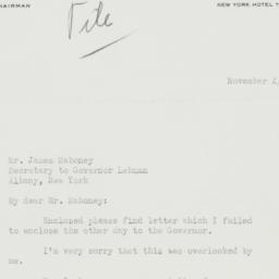 Letter: 1942 November 4