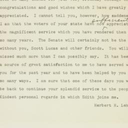 Telegram: 1950 November 9