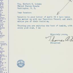 Letter: 1951 May 3