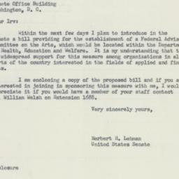 Letter: 1956 February 21