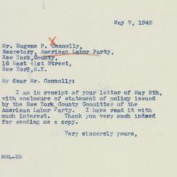 Letter: 1942 May 7
