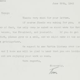 Letter: 1943 June 25