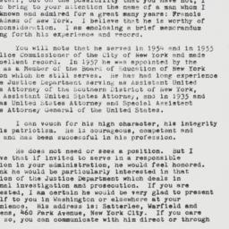 Letter: 1961 January 24