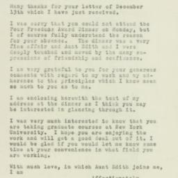 Telegram: 1954 December 15