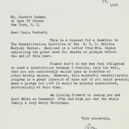 Letter: 1947 December 17