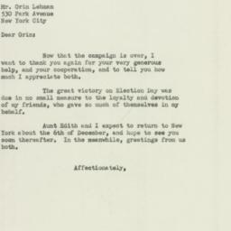 Letter: 1949 November 29