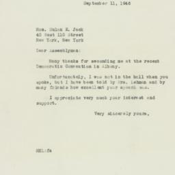 Letter: 1946 September 11