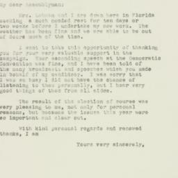 Letter: 1949 November 23