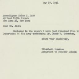 Letter: 1951 May 17