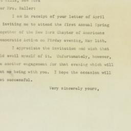 Letter: 1948 May 5