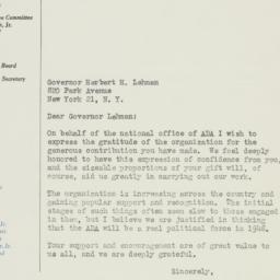 Letter: 1947 May 29
