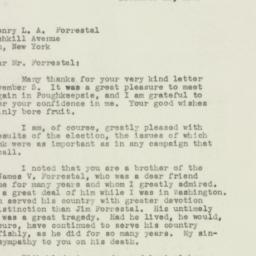 Letter: 1949 November 11