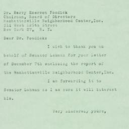Letter: 1950 December 19