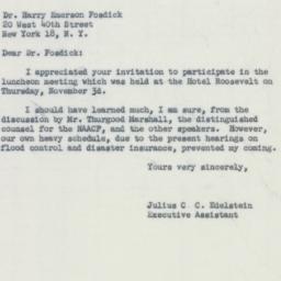 Letter: 1955 November 7