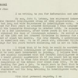 Letter: 1947 May 10