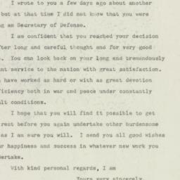 Letter: 1949 March 7