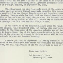 Letter: 1950 May 26