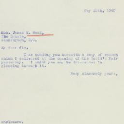 Letter: 1940 May 12