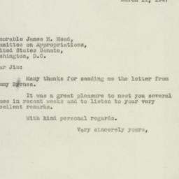 Letter: 1947 March 11