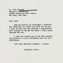 Letter: 1938 October 31