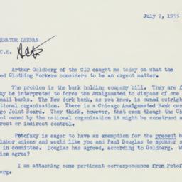 Memorandum: 1955 July 7