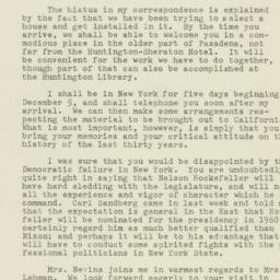 Letter: 1958 November 26