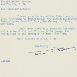 Letter: 1950 March 15