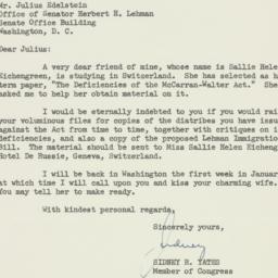 Letter: 1955 December 16