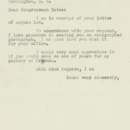 Letter: 1951 August 7