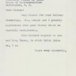Letter: 1954 December 26