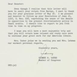 Letter: 1957 June 3