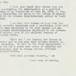 Letter: 1957 May 30