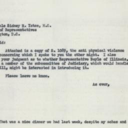 Letter: 1955 March 19