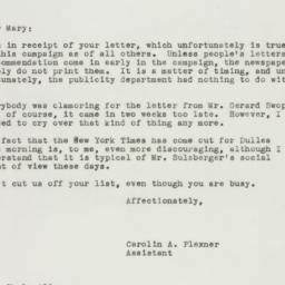 Letter: 1949 October 18