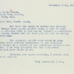 Letter: 1936 November 13