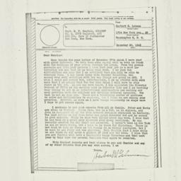 Letter: 1943 December 20