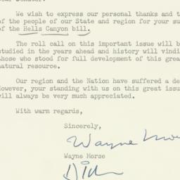 Letter: 1956 July 23