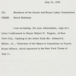 Memorandum: 1955 July 13