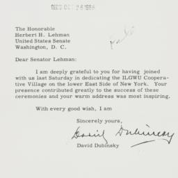 Letter: 1955 October 25