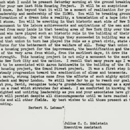 Letter: 1953 November 15