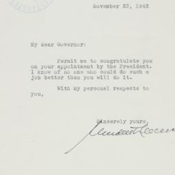 Letter: 1942 November 23