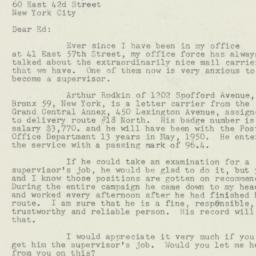 Letter: 1950 February 28